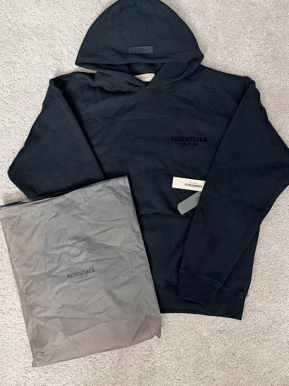 NEGOTIABLE Fear of God Essentials Black Pullover Hoodie